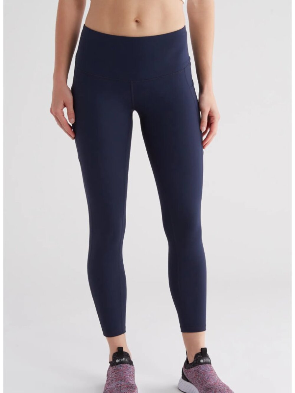 Z BY ZELLA Perform High Waist Pocket 7/8 Leggings, Gray Blue, Size Small